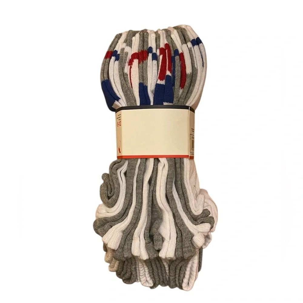 Fila Men's Gray And White No Show Socks 12 Pairs Brand NEW In PACKAGE - Picture 2 of 9